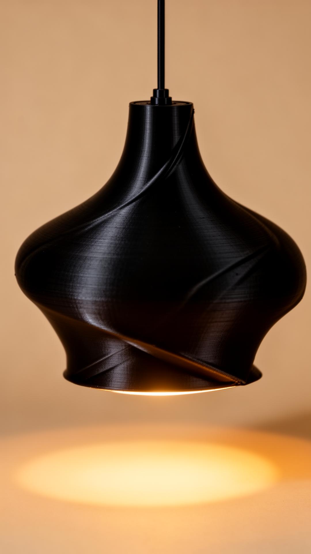 Studio Morr matte black pendant lamp